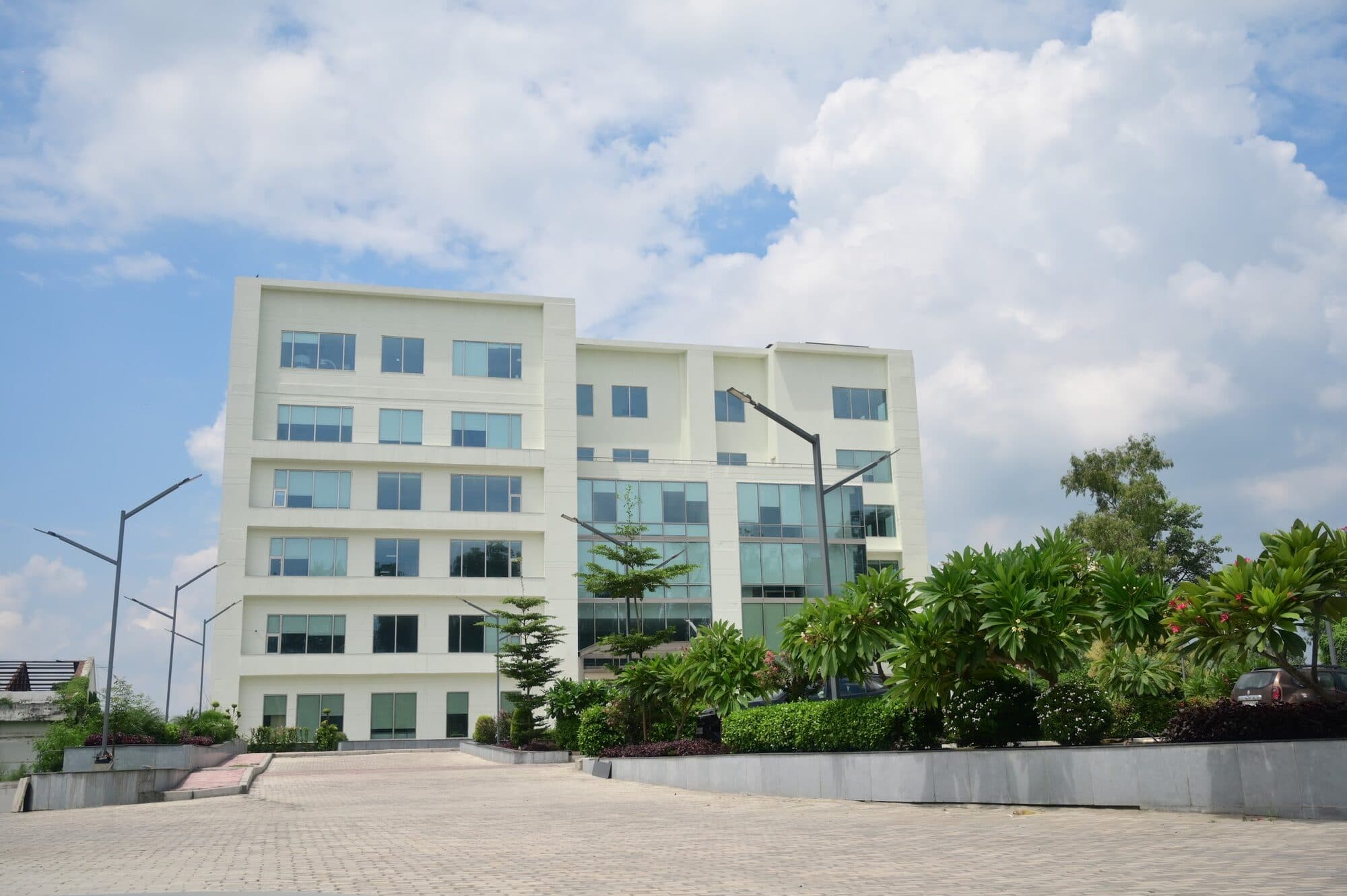 The healthcare building under construction