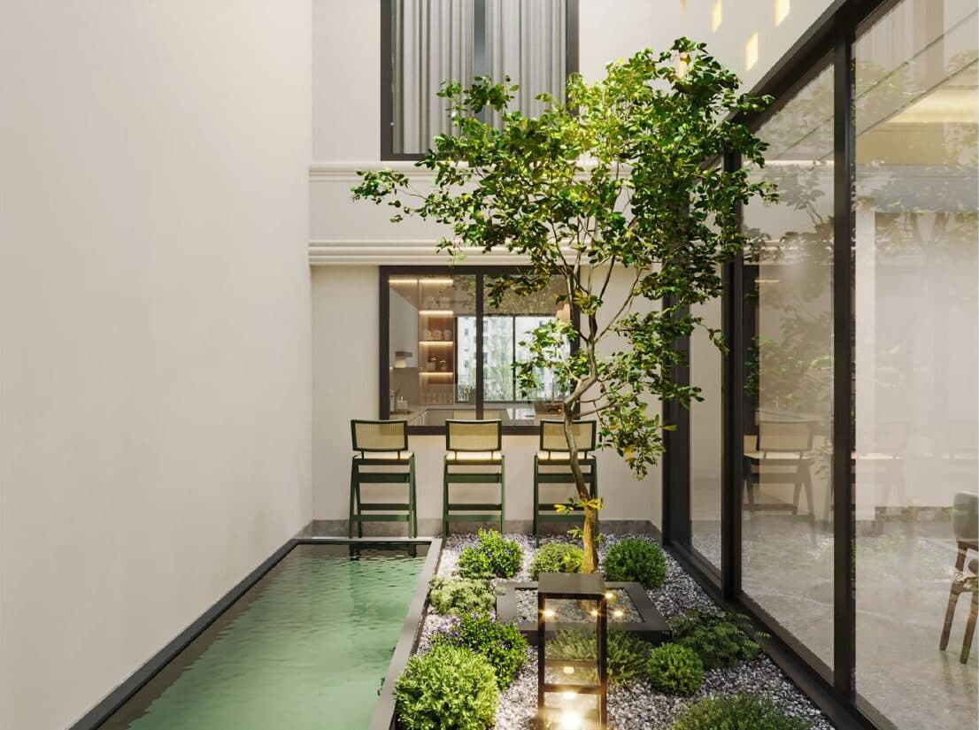 Internal planted courtyard