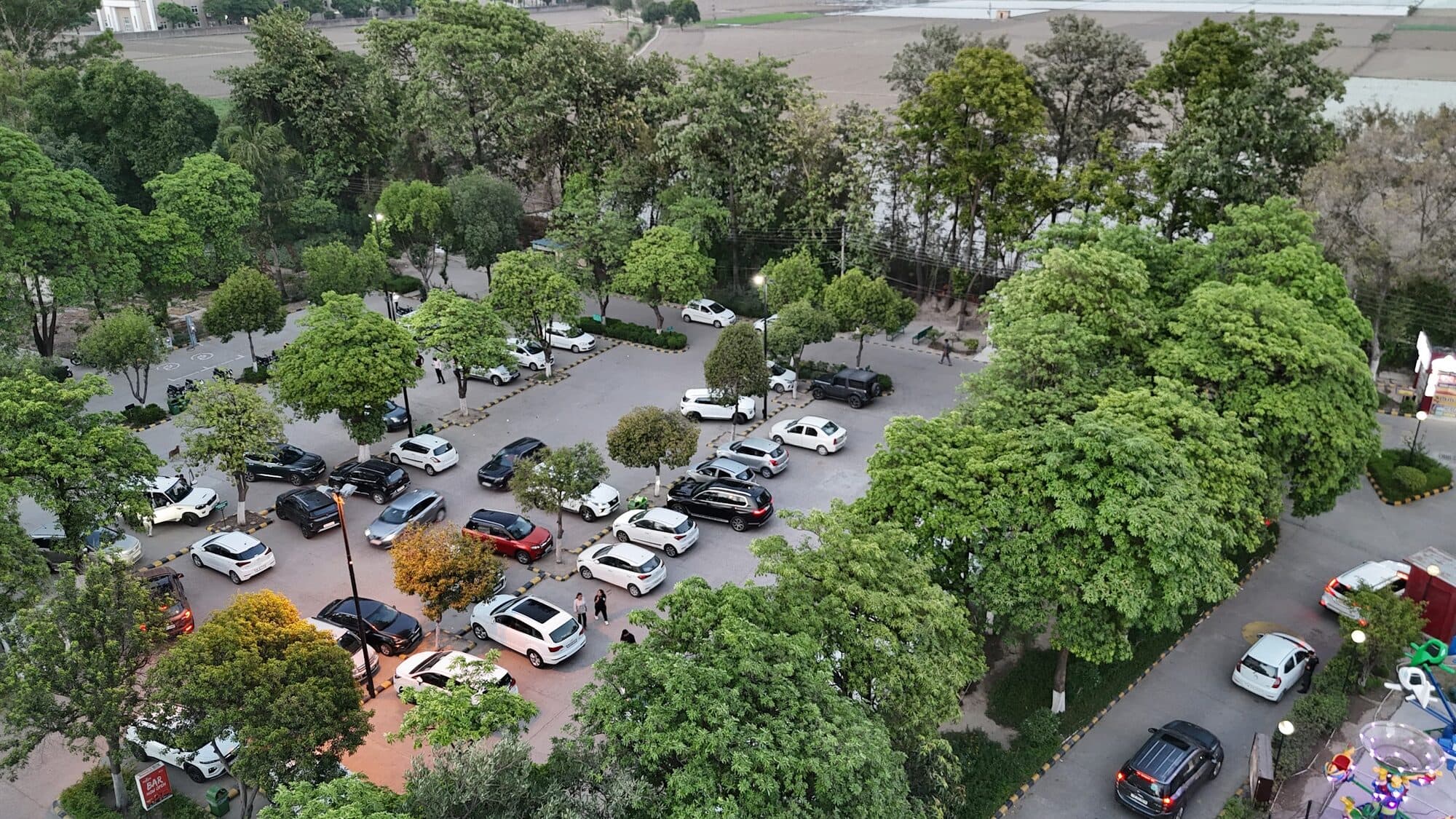 Aerial photograph of the Savoy Greens grounds